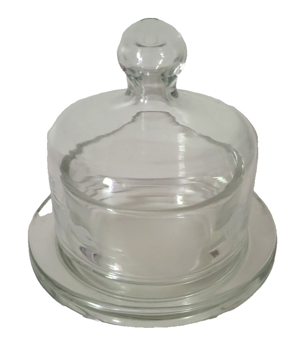 VTG Princess House Baby Cakes Individual Covered Butter Trinket Dish etched Vine